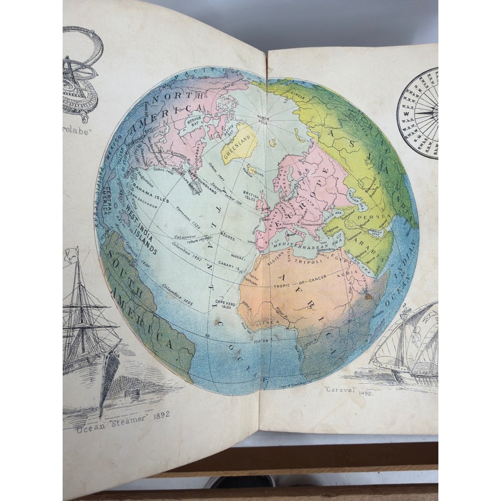 Barnes's Primary History of the United States Antique School Book TF Donnelly - Picture 6 of 8